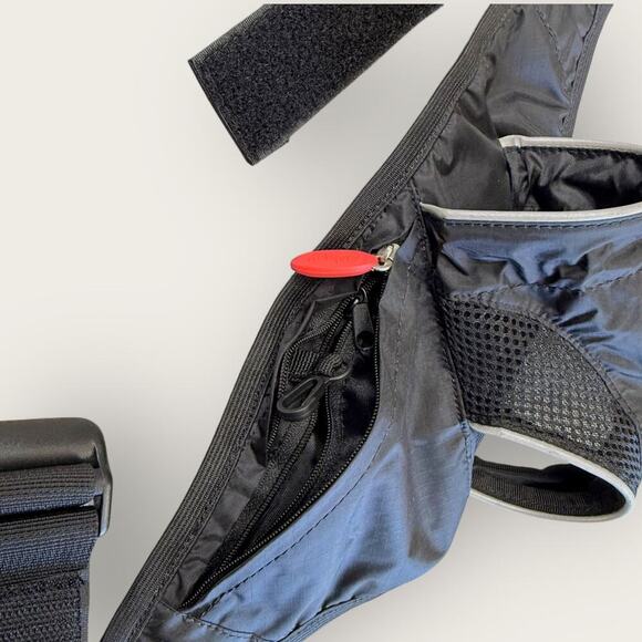 Fuel Belt Bottle Hydration Holder Zip Pouch Waist Belt Sports Stretchy Black OS - Picture 6 of 8